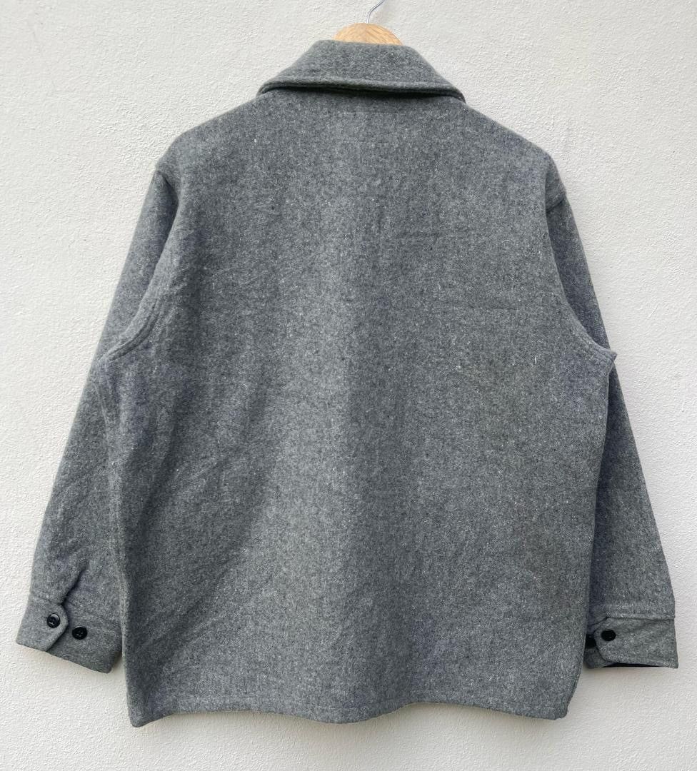 Vintage Melton Wool Zipper Jacket Size US L / EU 52-54 / 3 - 11 Thumbnail