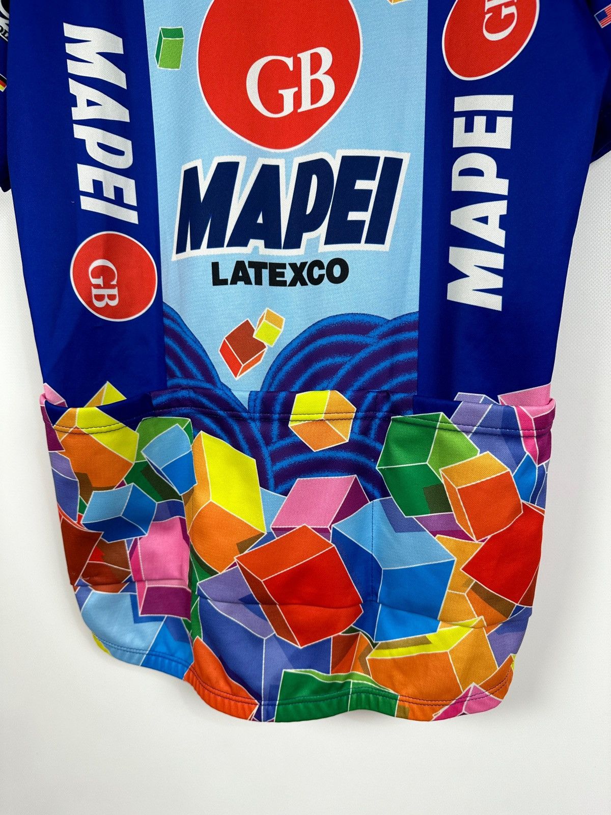 Vintage 1997 Vintage Mapei GB Paris-Roubaix Cycling Jersey Size US XL / EU 56 / 4 - 16 Thumbnail