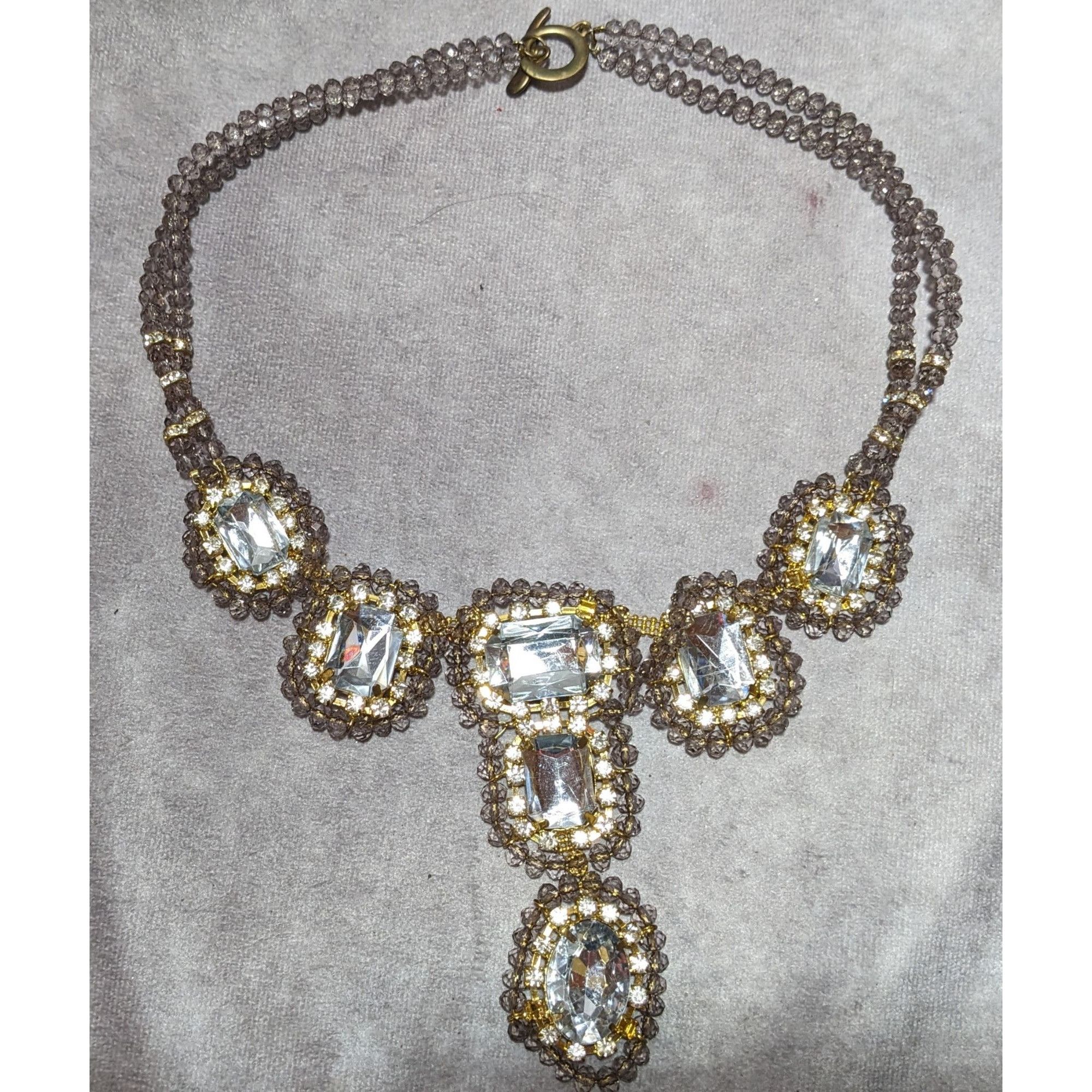 Other Vintage Glam Chunky Gemmed Statement Necklace Size ONE SIZE - 9 Thumbnail
