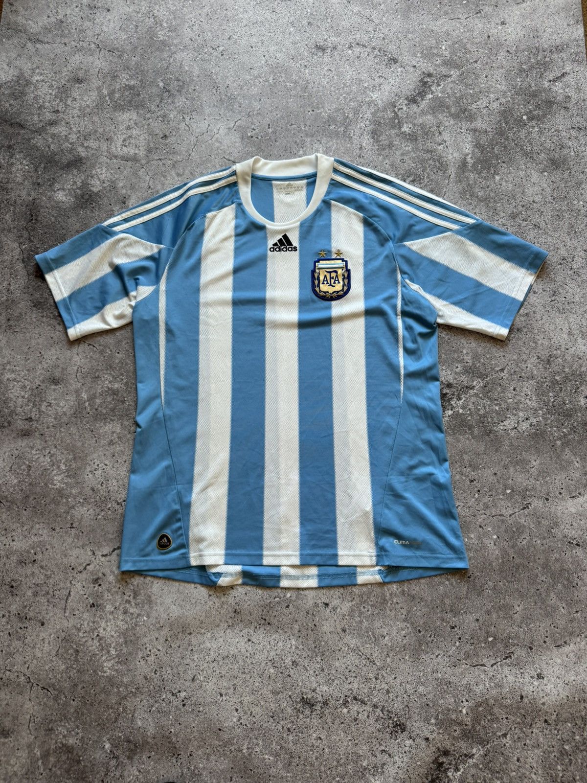 Adidas 🔥ADIDAS ARGENTINA 2010 2011 WORLD CUP FOOTBALL SOCCER JERSEY Size US XL / EU 56 / 4 - 2 Thumbnail