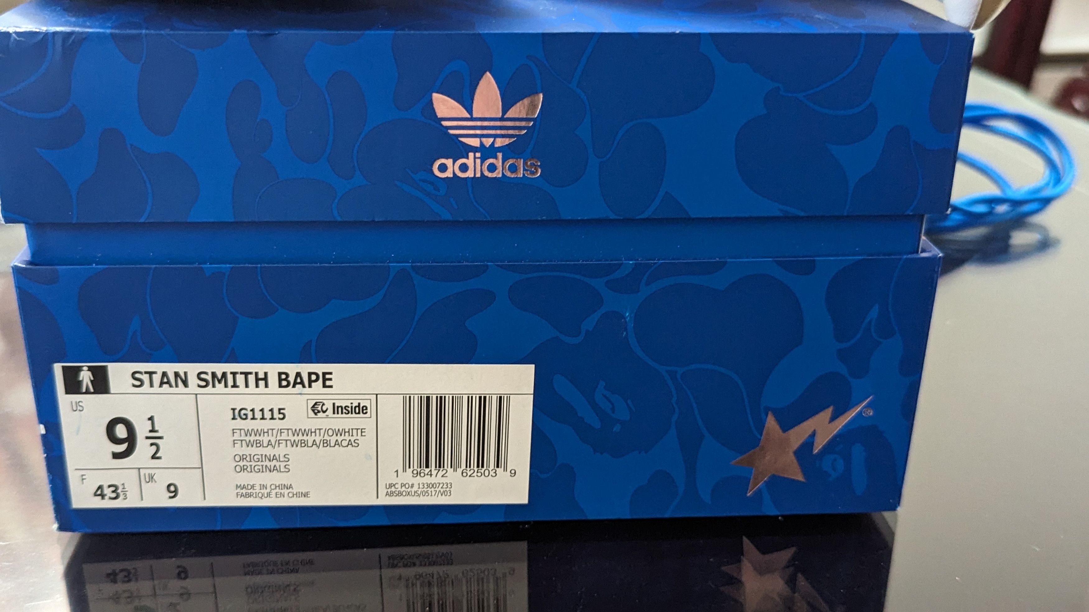 Adidas × Bape Bape + Adidas Stan Smith Size US 9.5 / EU 42-43 - 3 Thumbnail