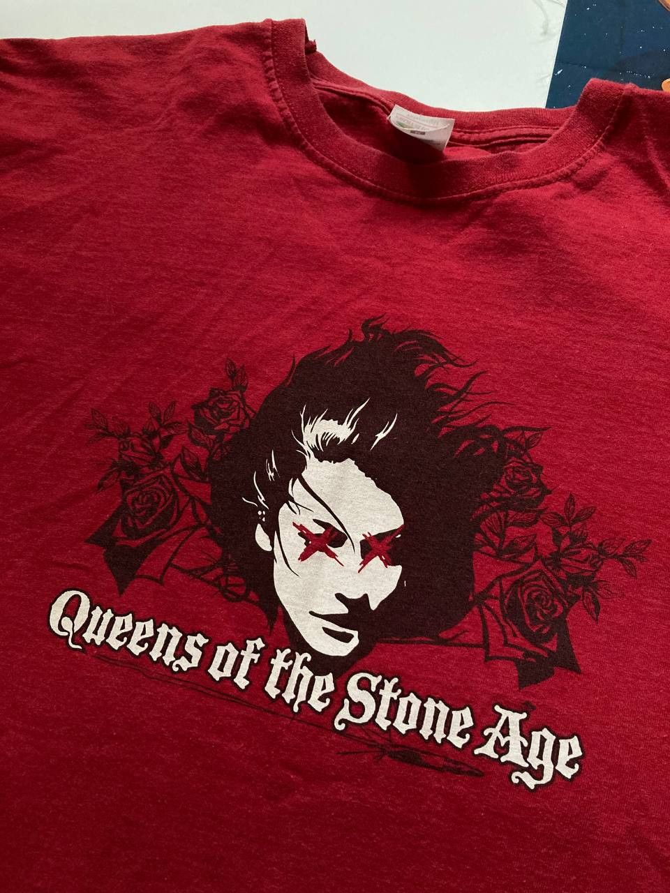 Band Tees Vintage 00s Queens Of The Stone Age Tour Rock Tee Size US M / EU 48-50 / 2 - 3 Thumbnail