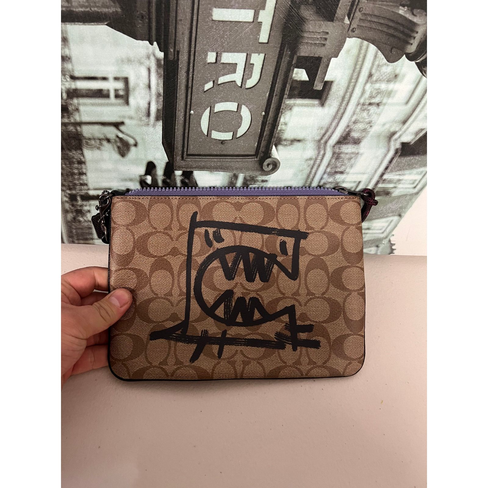 Coach Coach 2655 Gallery Pouch in Signature Canvas With Rexy By Size ONE SIZE - 5 Thumbnail