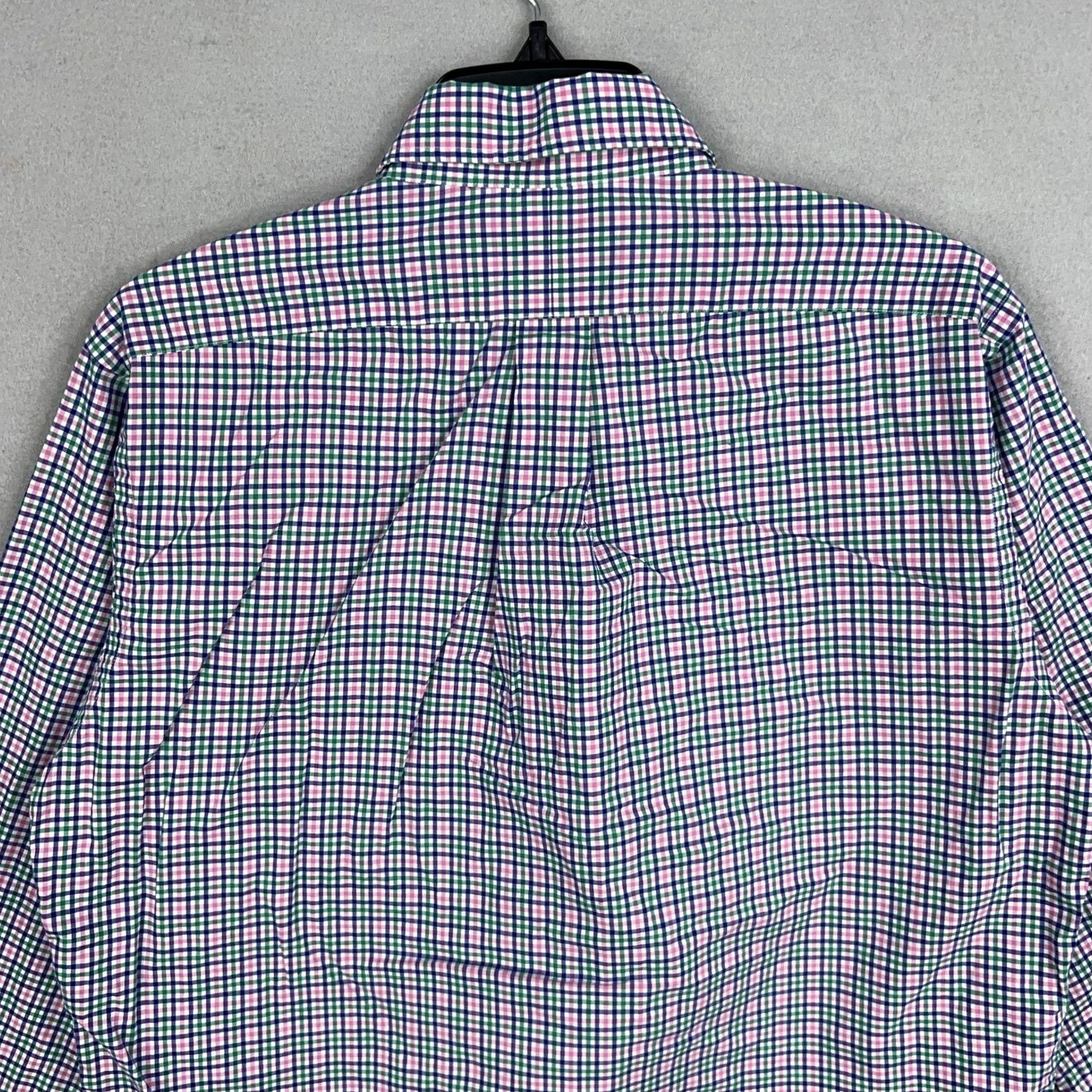 Ralph Lauren Ralph Lauren Shirt Mens Medium Pink Blue Green Plaid Classic Fit Stretch Preppy Size US M / EU 48-50 / 2 - 6 Thumbnail