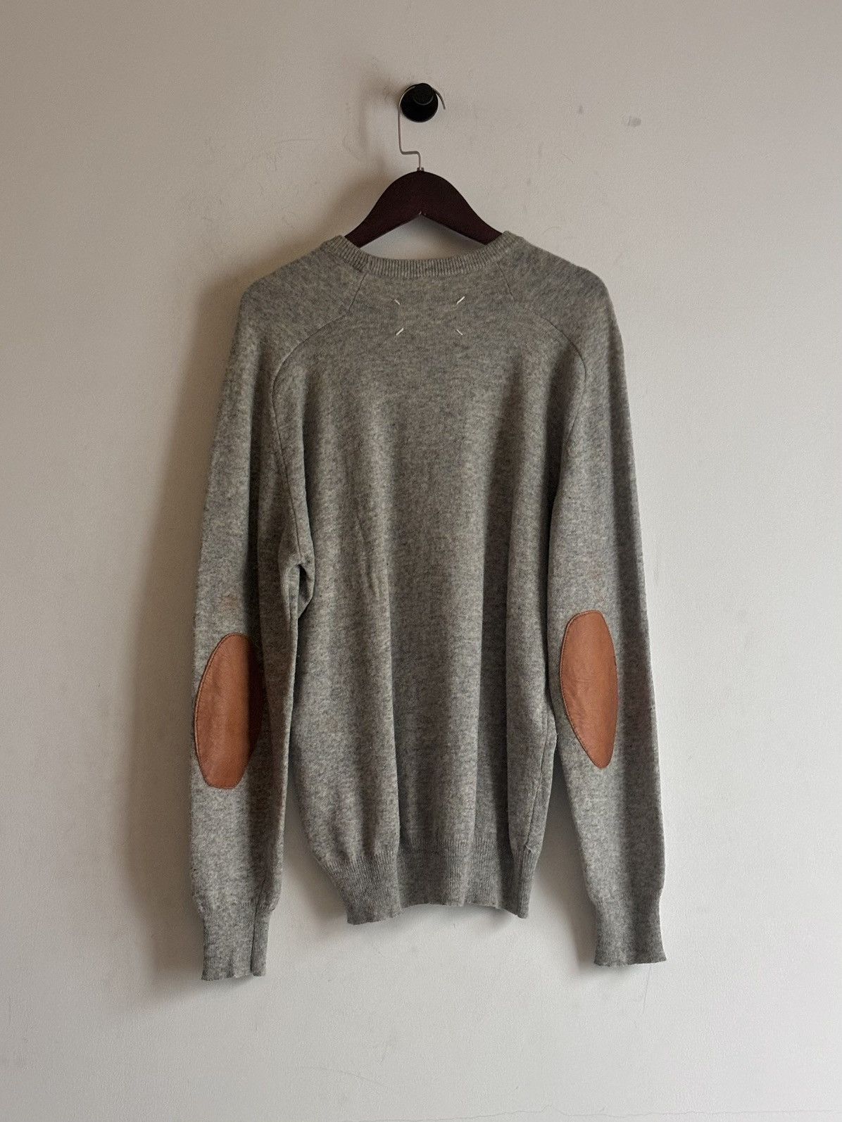Maison Margiela Maison Martin Margiela | 1999 Elbow-Patch Knit Sweater Size US L / EU 52-54 / 3 - 1 Thumbnail