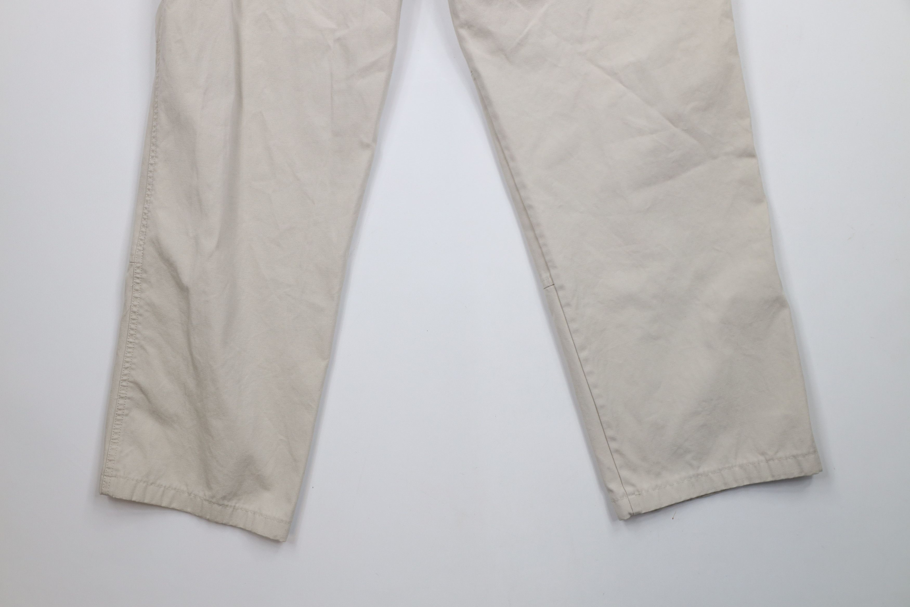 Cabelas × Vintage Vintage 90s Cabelas Wide Leg Double Knee Cargo Pants Beige Size 34" / US 12 / IT 48 - 12 Thumbnail