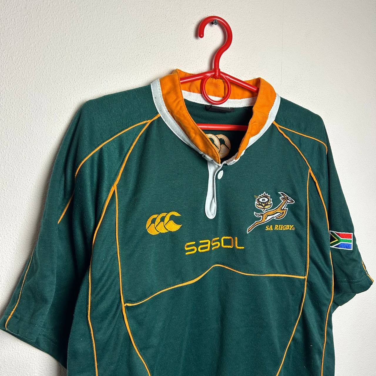 Canterbury of New Zealand Vintage Canterbury South Africa 90s rugby sport jersey Size US L / EU 52-54 / 3 - 2 Thumbnail