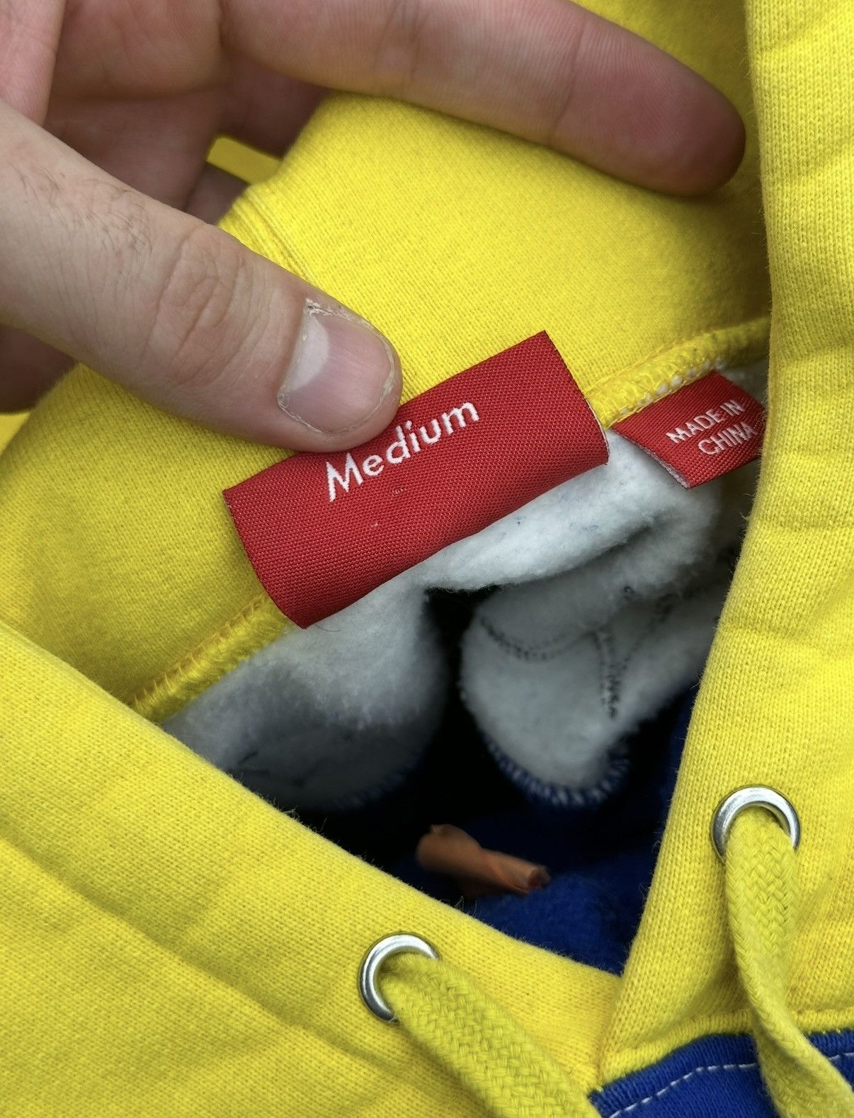 Supreme Supreme Hockey Hooded Sweatshirt ‘Royal’ Blue/Yellow Size US M / EU 48-50 / 2 - 4 Thumbnail