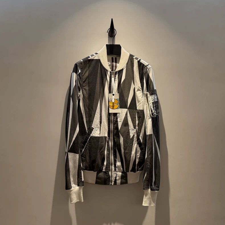 Rick Owens Rick Owens Geometrically printed MA-1 coat jacket-2506 Size US XS / EU 42 / 0 - 1 Thumbnail