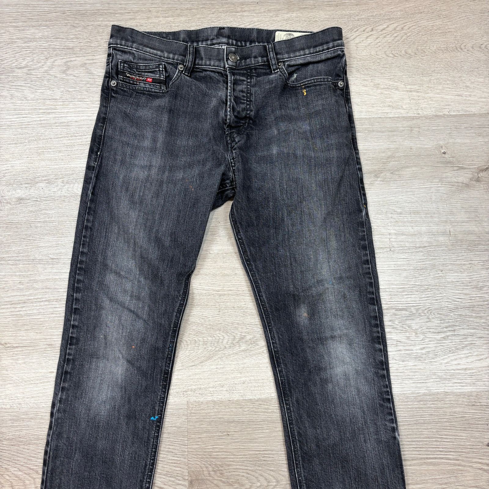 Diesel Diesel D-Luster Slim Jeans Men's 31x27 Slim Stretch Black Size US 31 - 2 Thumbnail