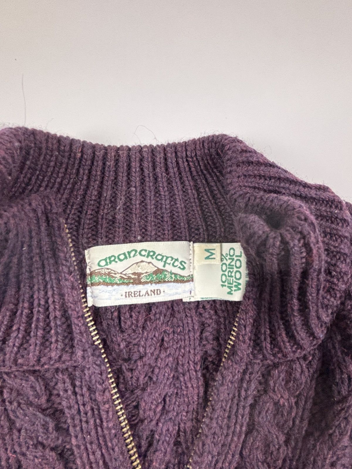 Aran Crafts Vintage Aran Crafts Merino Wool Quarter Zip Sweater Size US M / EU 48-50 / 2 - 3 Thumbnail