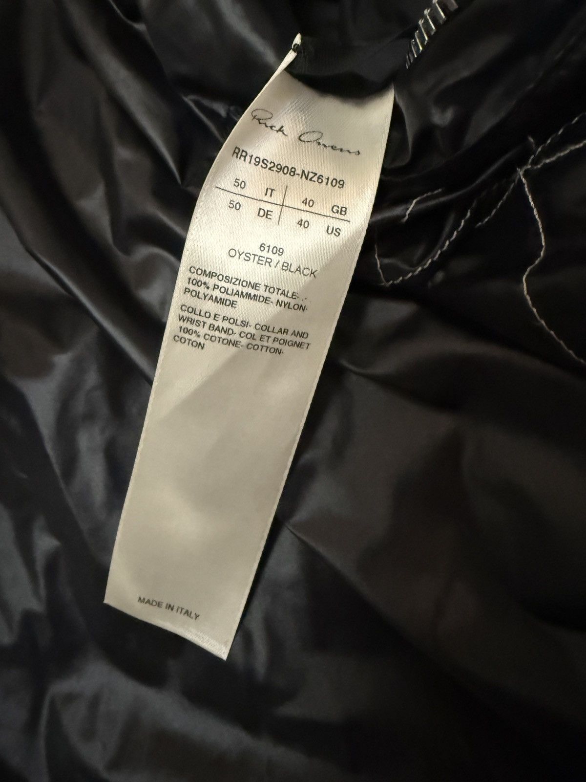 Rick Owens Rick Owens SS19 BABEL Runway Destroyed Rod Flight Jacket 50 Size US M / EU 48-50 / 2 - 11 Thumbnail