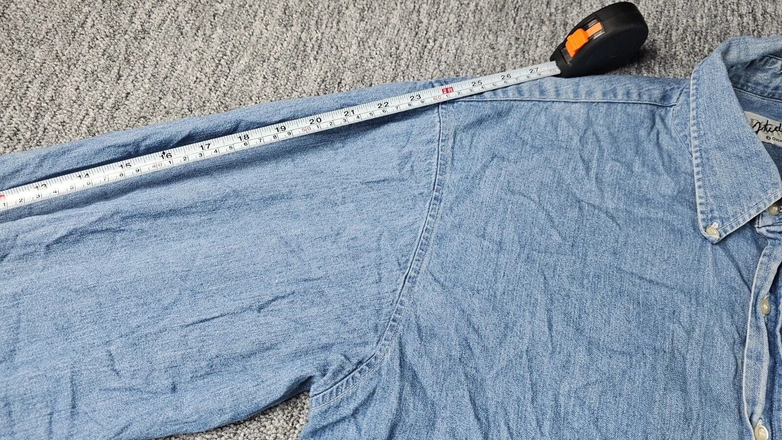 Other 90s Disney Paris Donald Duck Embroidered Denim Shirt L 90s Size US L / EU 52-54 / 3 - 16 Thumbnail
