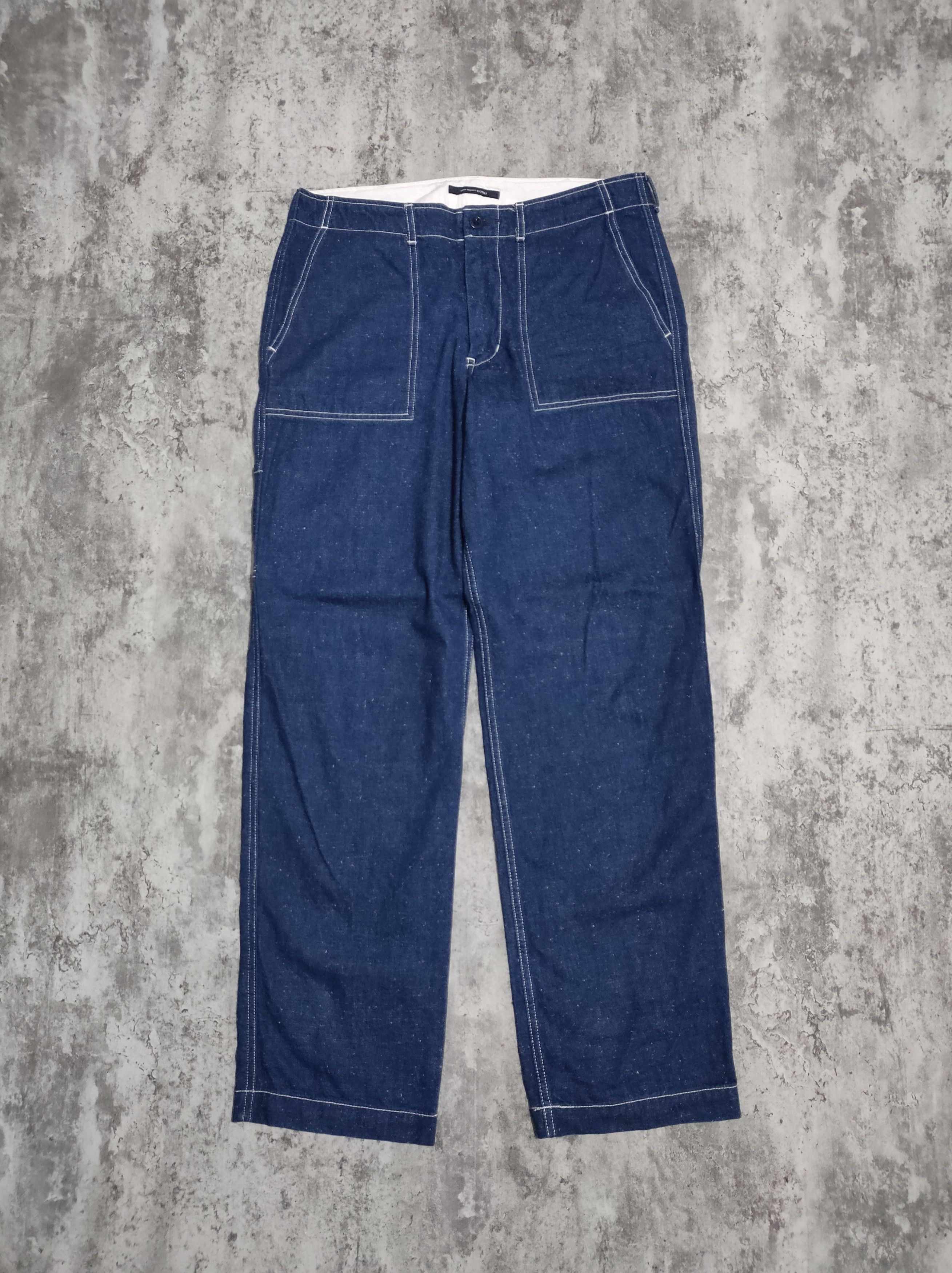 Image of Orslow x Urban Research Doors Carpenter Denim Pans in Blue Denim, Men's (Size 33)