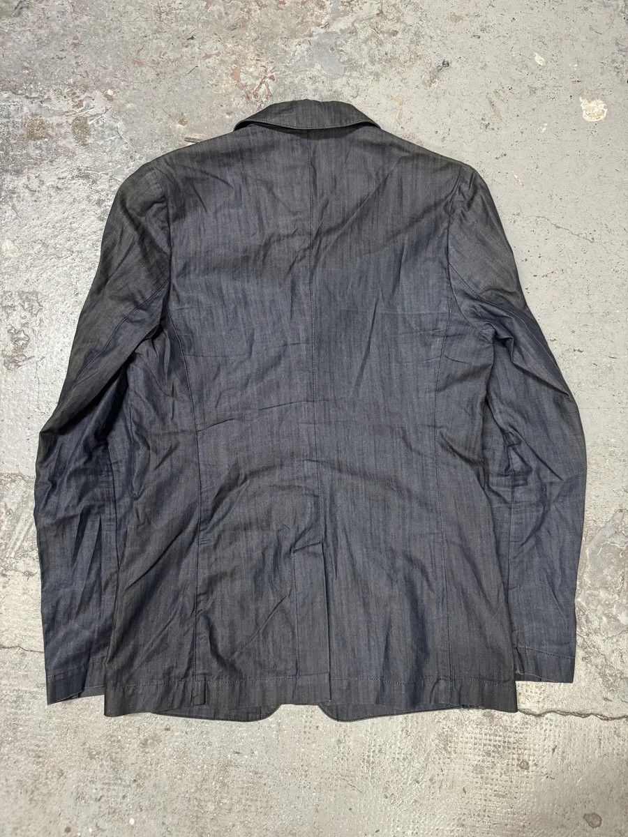 Designer × Raf Simons × Vintage AW2009 Raf Simons Navy Denim Blazer Jacket Size 42R - 4 Thumbnail