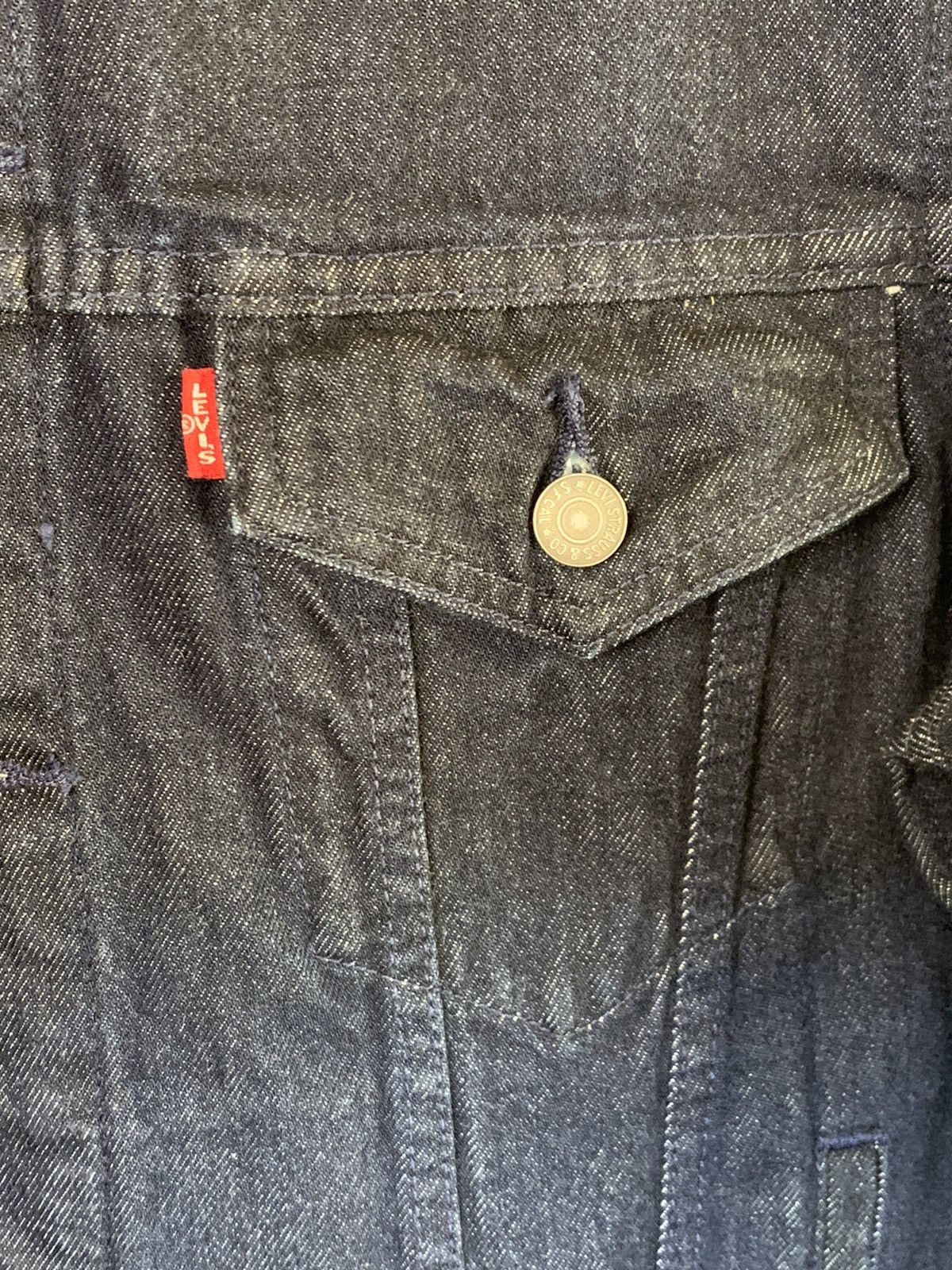 Designer × Levi's × Levi's Vintage Clothing RARE New Levi’s Big E WellThread Organic Cotton Denim Jacket Size S / US 4 / IT 40 - 5 Thumbnail