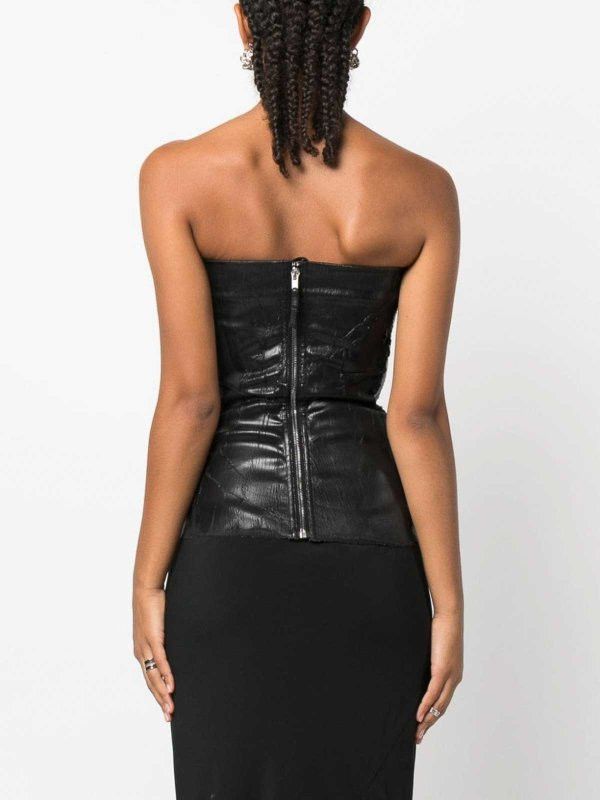 Rick Owens o1y0126 Denim Blouse in Black Size XS / US 0-2 / IT 36-38 - 5 Thumbnail