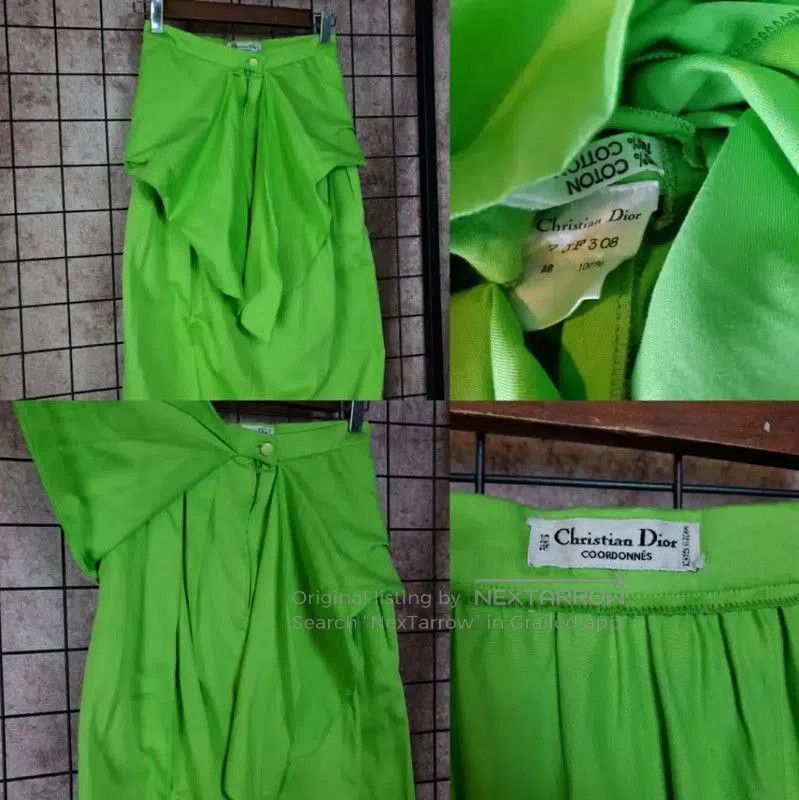 Dior Dior Green Cotton Mid. Size 23" - 8 Thumbnail