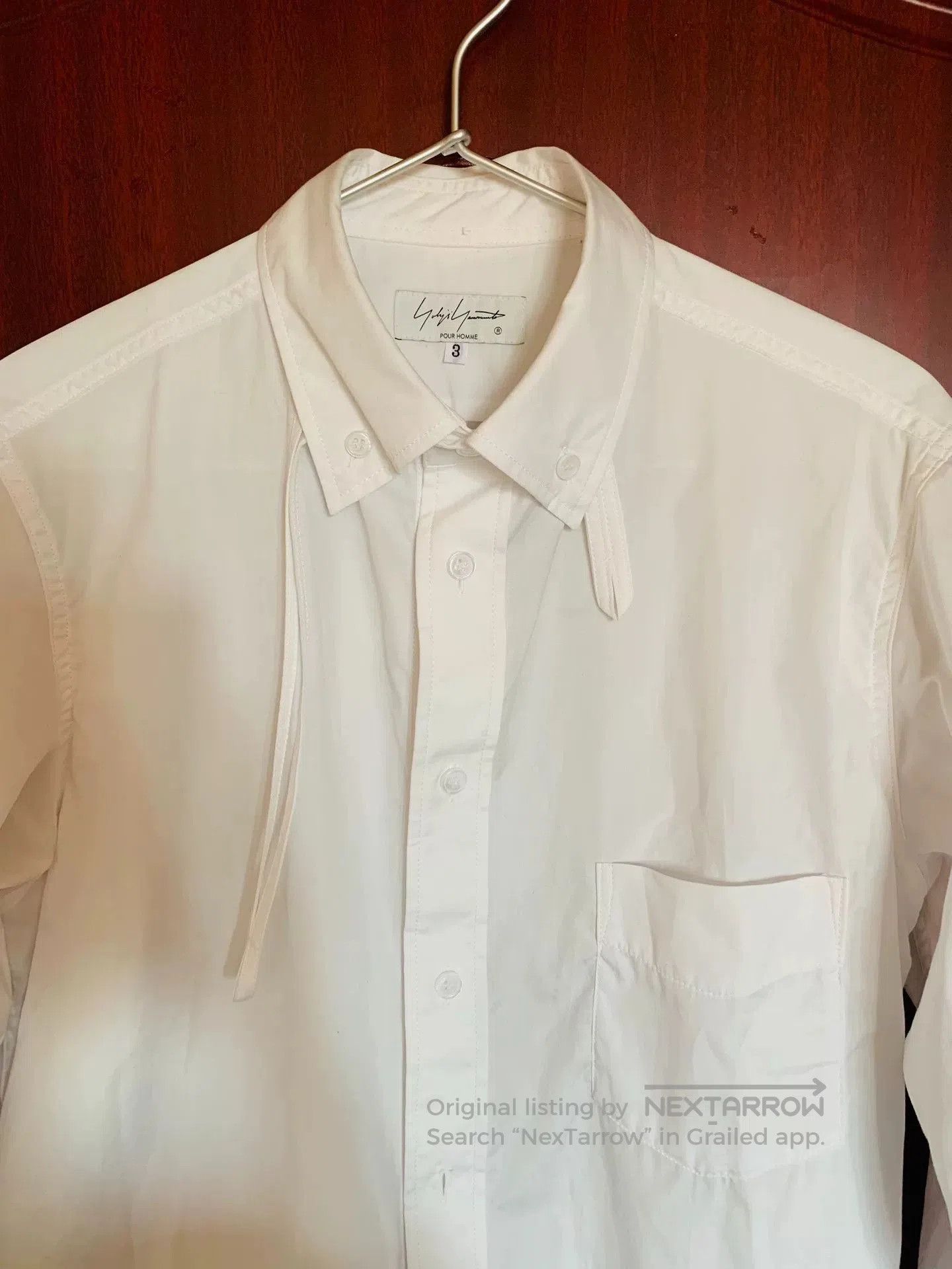 Yohji Yamamoto Yohji Yamamoto White Dress Shirt Size 3. Size US L / EU 52-54 / 3 - 2 Thumbnail