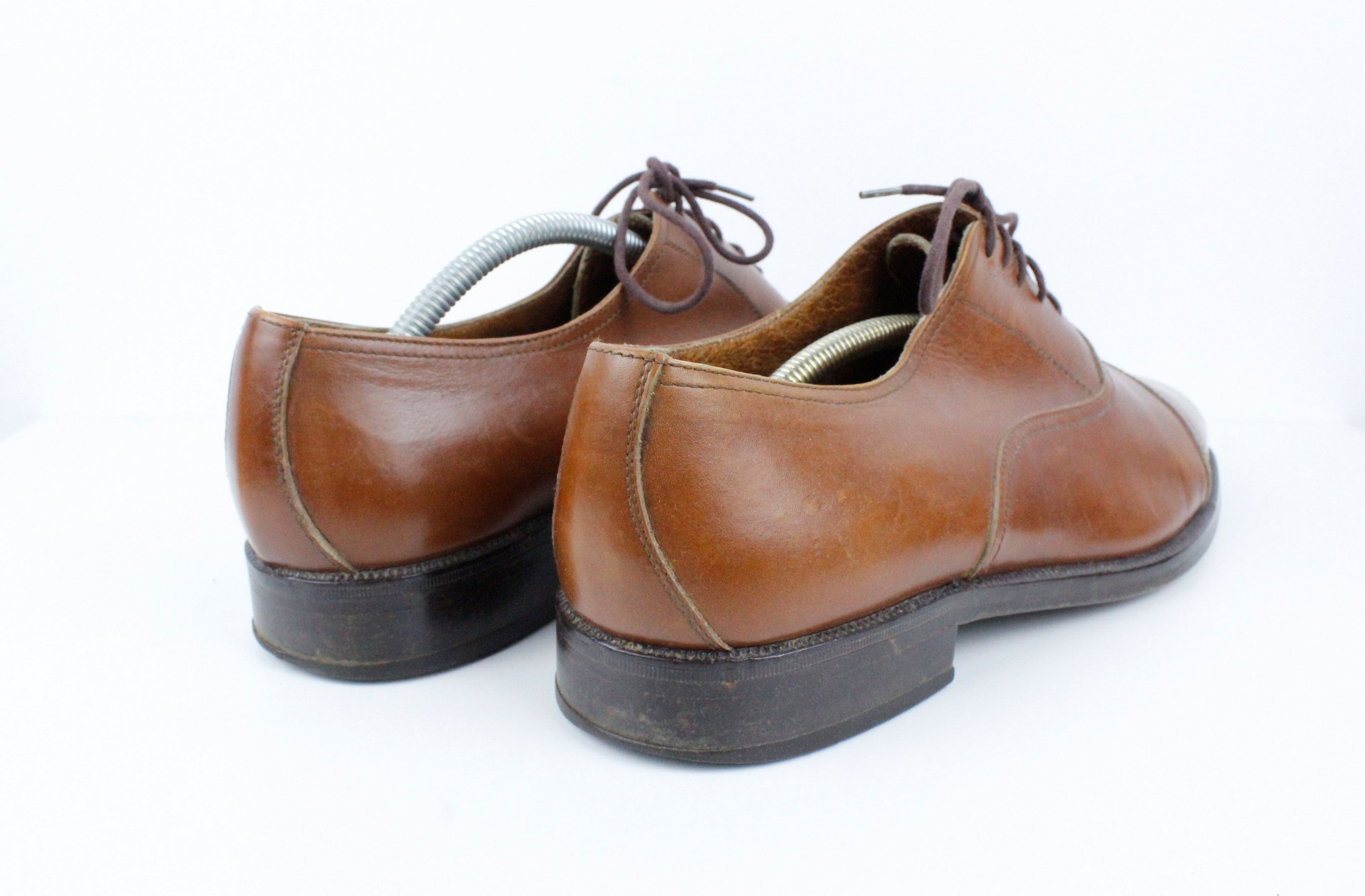 Bally × Vintage Vintage Bally Brown Leather Derby Shoes 45 Size US 12 / EU 45 - 3 Thumbnail