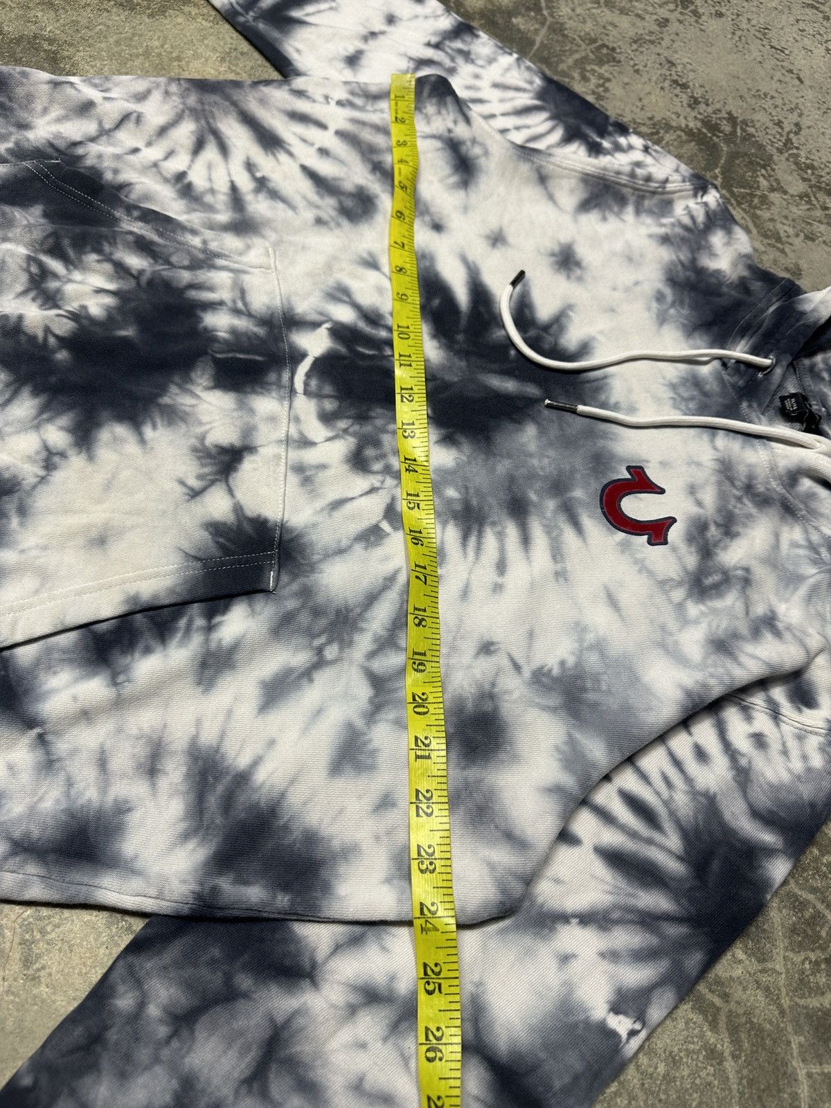 True Religion Vintage Y2K True Religion Big Logo Tie Dye Hoodie Size US XL / EU 56 / 4 - 19 Thumbnail