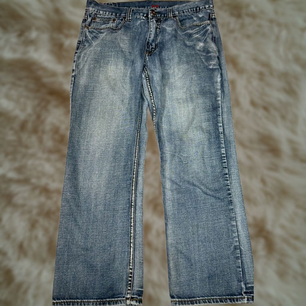 Vintage Urban Pipeline Mens Jeans Straight Blue 32 Inseam 28 Cotton Regular Size 32 Blue Straight Leg Jeans Mens Size US 32 / EU 48 - 1 Thumbnail