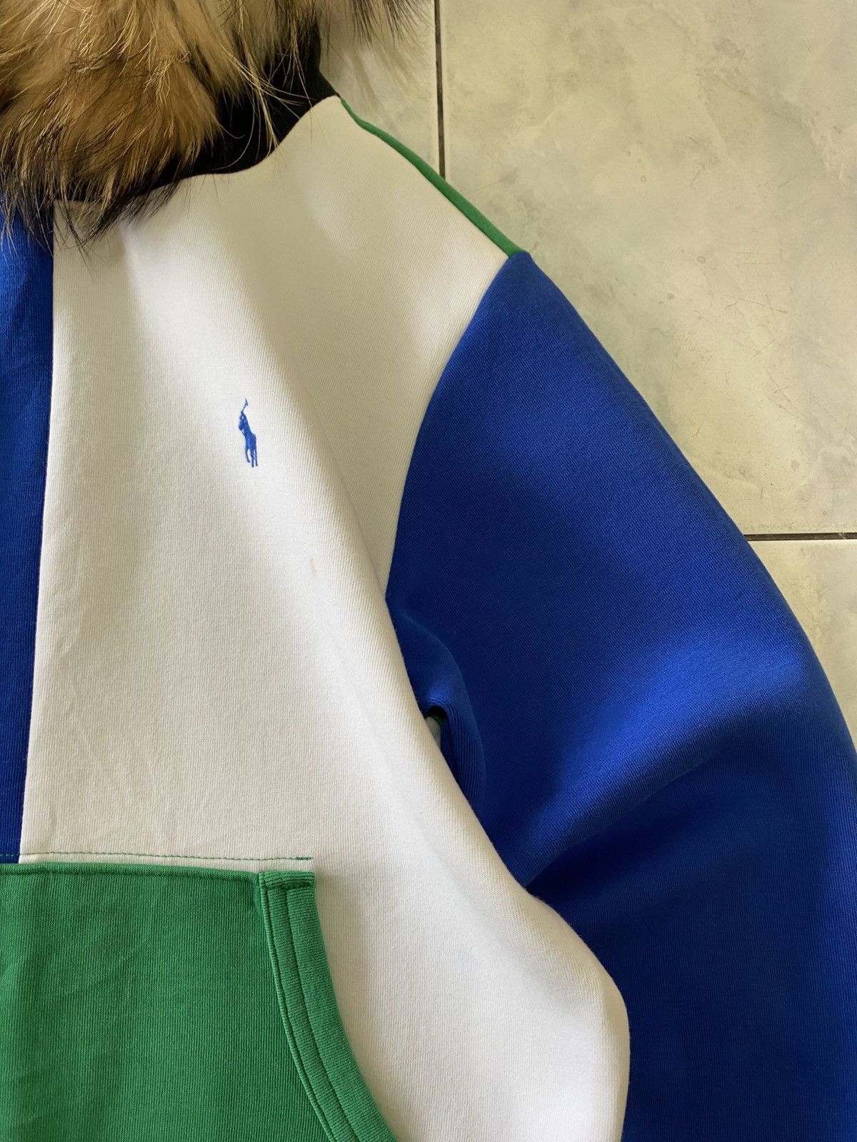 Japanese Brand FUR Polo Ralph Lauren Colorblock Hood Multicolor Streetwear Size US M / EU 48-50 / 2 - 5 Thumbnail
