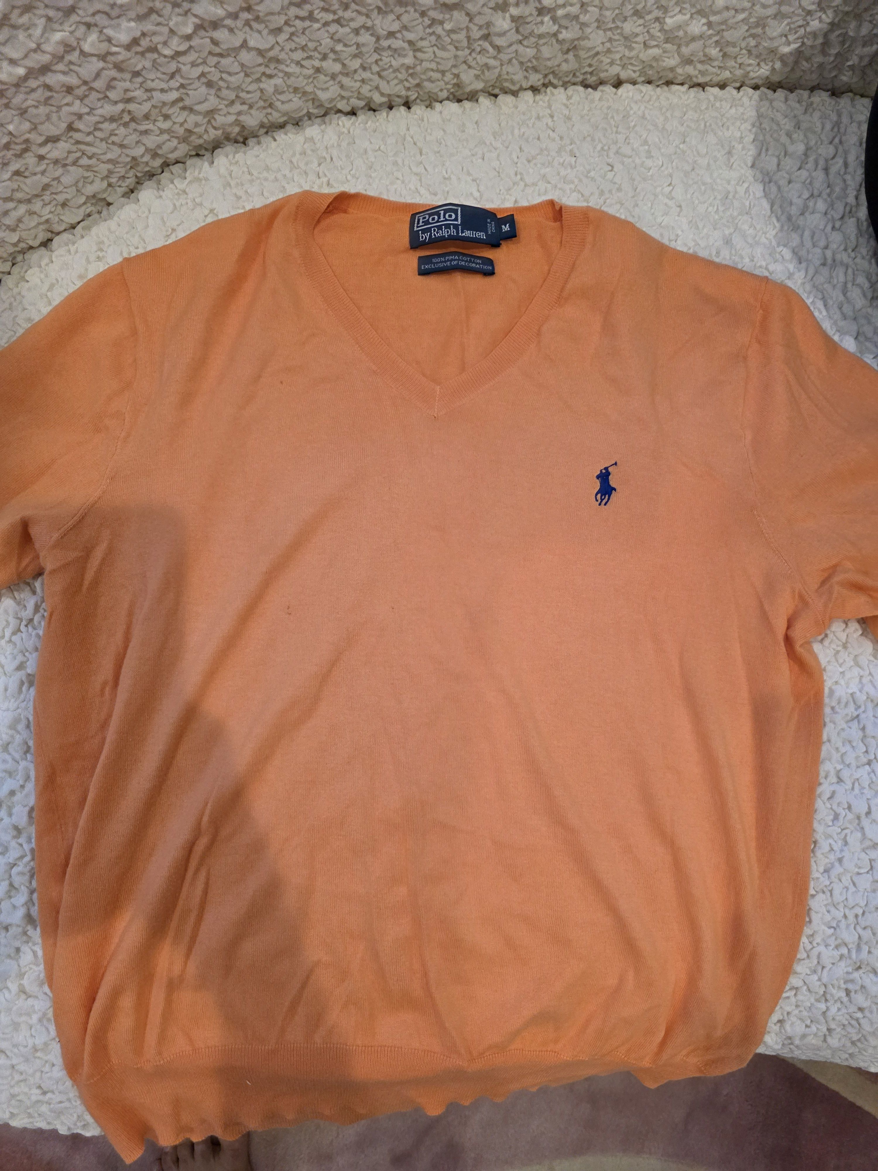 Polo Ralph Lauren Cotton Orange Sweater Size US M / EU 48-50 / 2 - 2 Thumbnail