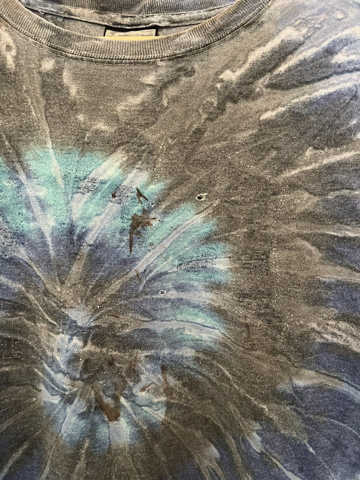 Liquid Blue 2000s Liquid Blue Tie Dye Blank Tee Size US L / EU 52-54 / 3 - 3 Thumbnail