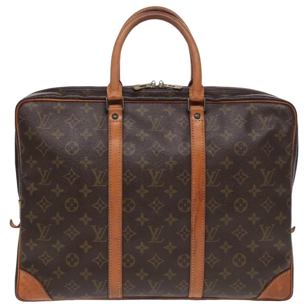 Louis Vuitton Voyage Brown Canvas Handbag (Pre-Owned) Size ONE SIZE - 1 Thumbnail