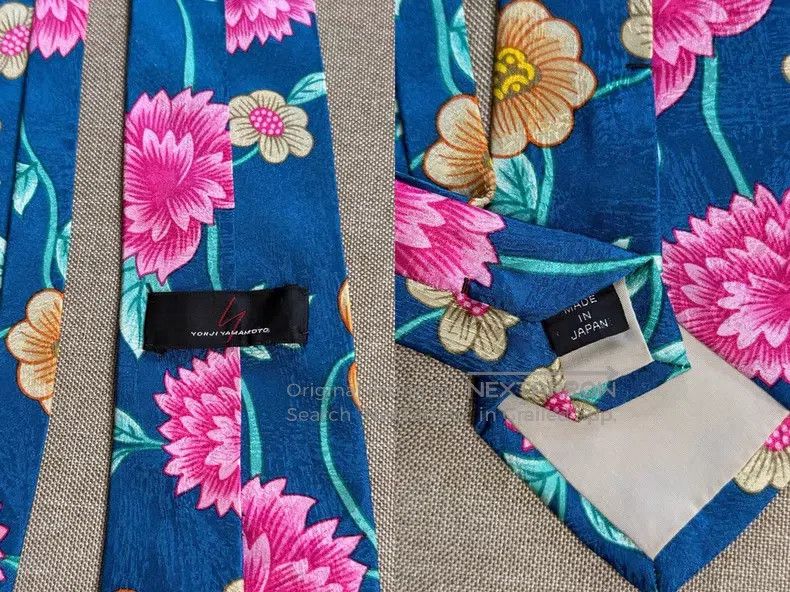 Yohji Yamamoto Yohji Yamamoto Silk floral pattern tie| Size ONE SIZE - 6 Thumbnail