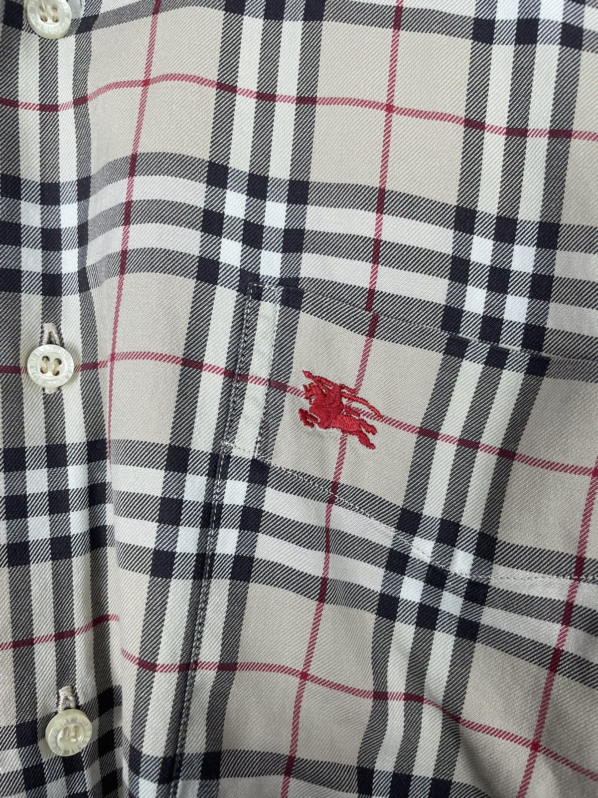 Burberry × Vintage Vintage 90s Burberry London Nova Check Plaid Shirt RARE y2k Size US M / EU 48-50 / 2 - 6 Thumbnail