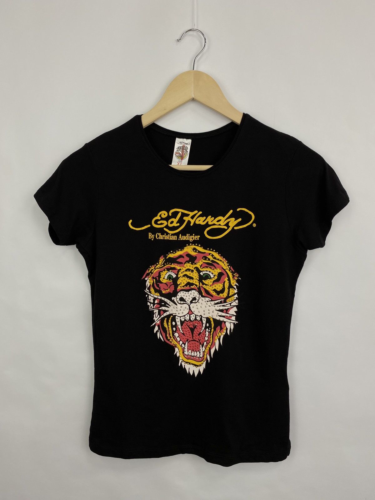 Ed Hardy 🇺🇸 Vintage Ed Hardy Christian Audigier Y2K T-Shirt Rare Retro Size M / US 6-8 / IT 42-44 - 2 Thumbnail