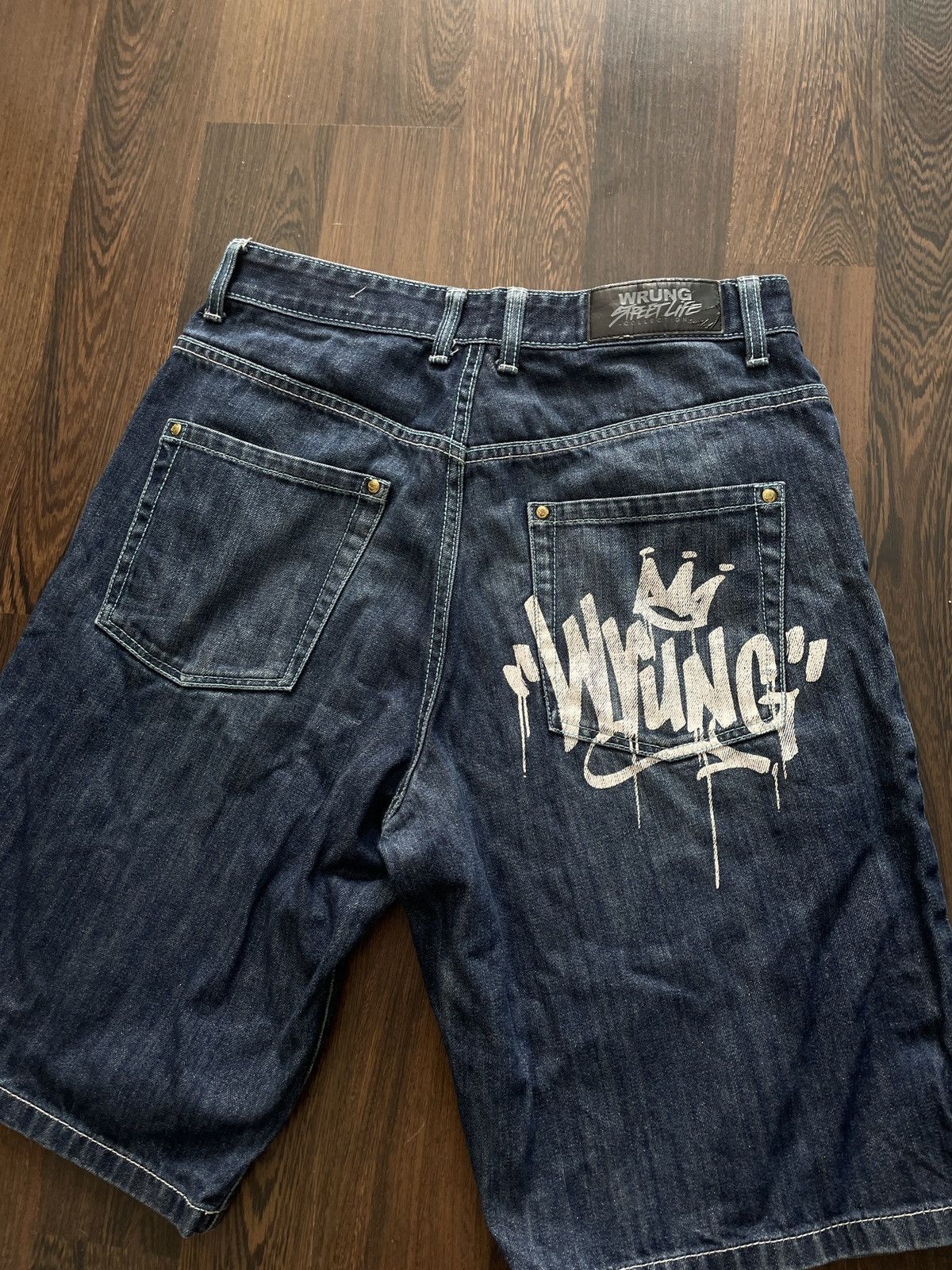 Japanese Brand × Vintage Vintage Wrung Division Junya Watanabe Style Baggy Jeans Size US 32 / EU 48 - 2 Thumbnail
