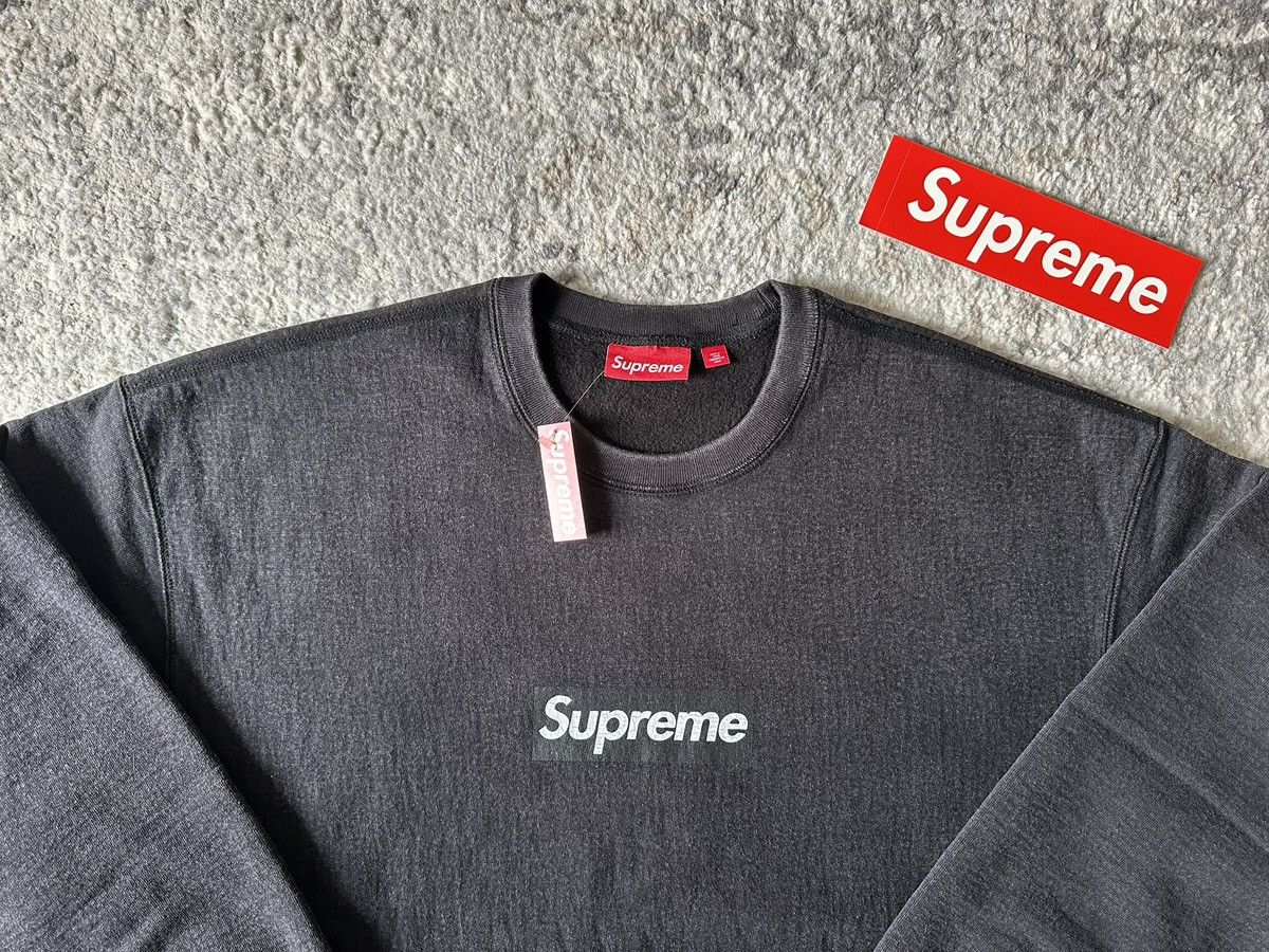 Supreme SUPREME WASHED BOX LOGO CREWNECK SS25 Size US XL / EU 56 / 4 - 2 Thumbnail