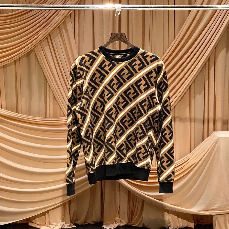 Fendi Fendi Color Block Cotton Sweatshirt for Women 0089 Size M / US 6-8 / IT 42-44 - 1 Thumbnail