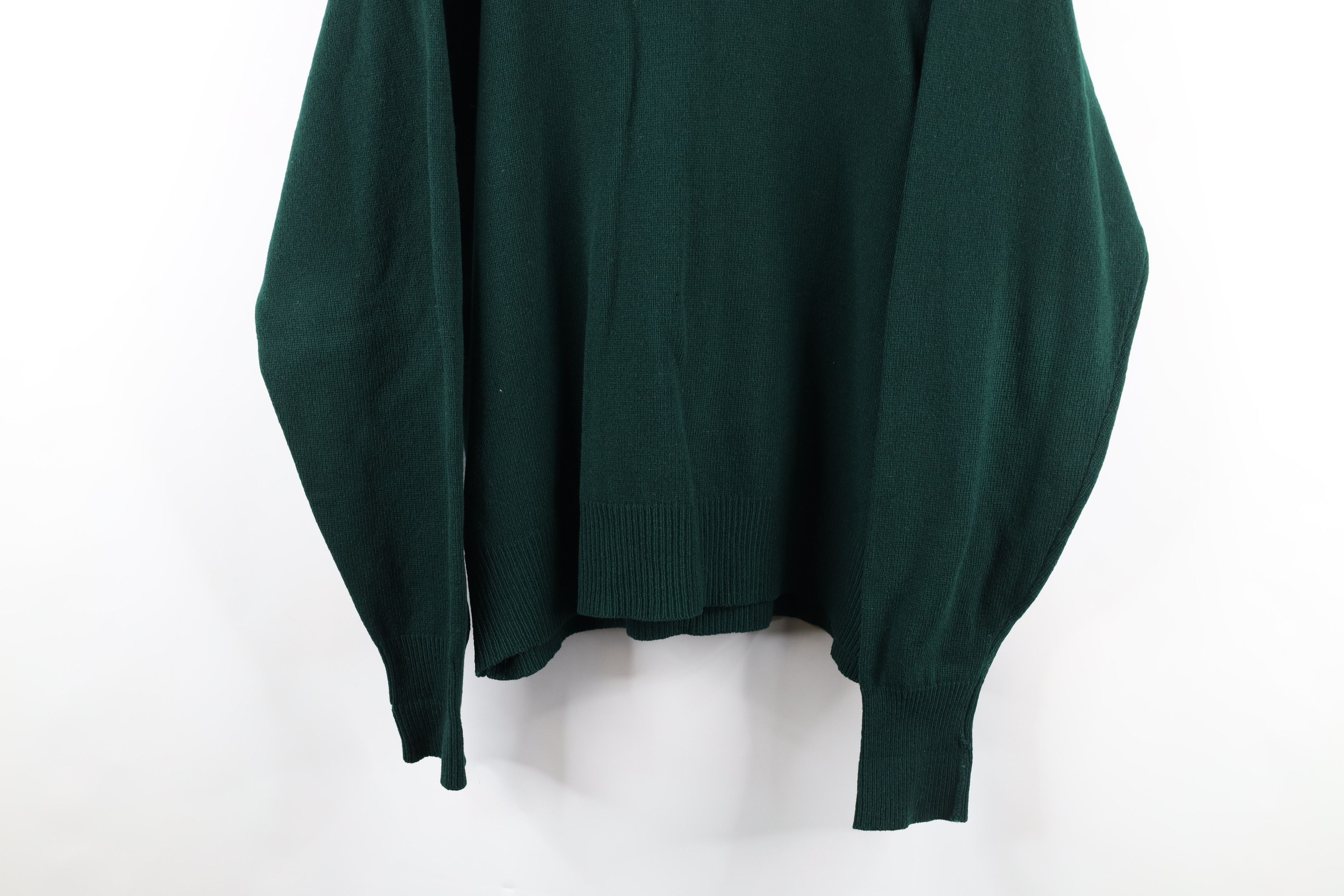 Polo Ralph Lauren Vintage 90s Ralph Lauren Knit Collared Sweater Green Size US XL / EU 56 / 4 - 3 Thumbnail