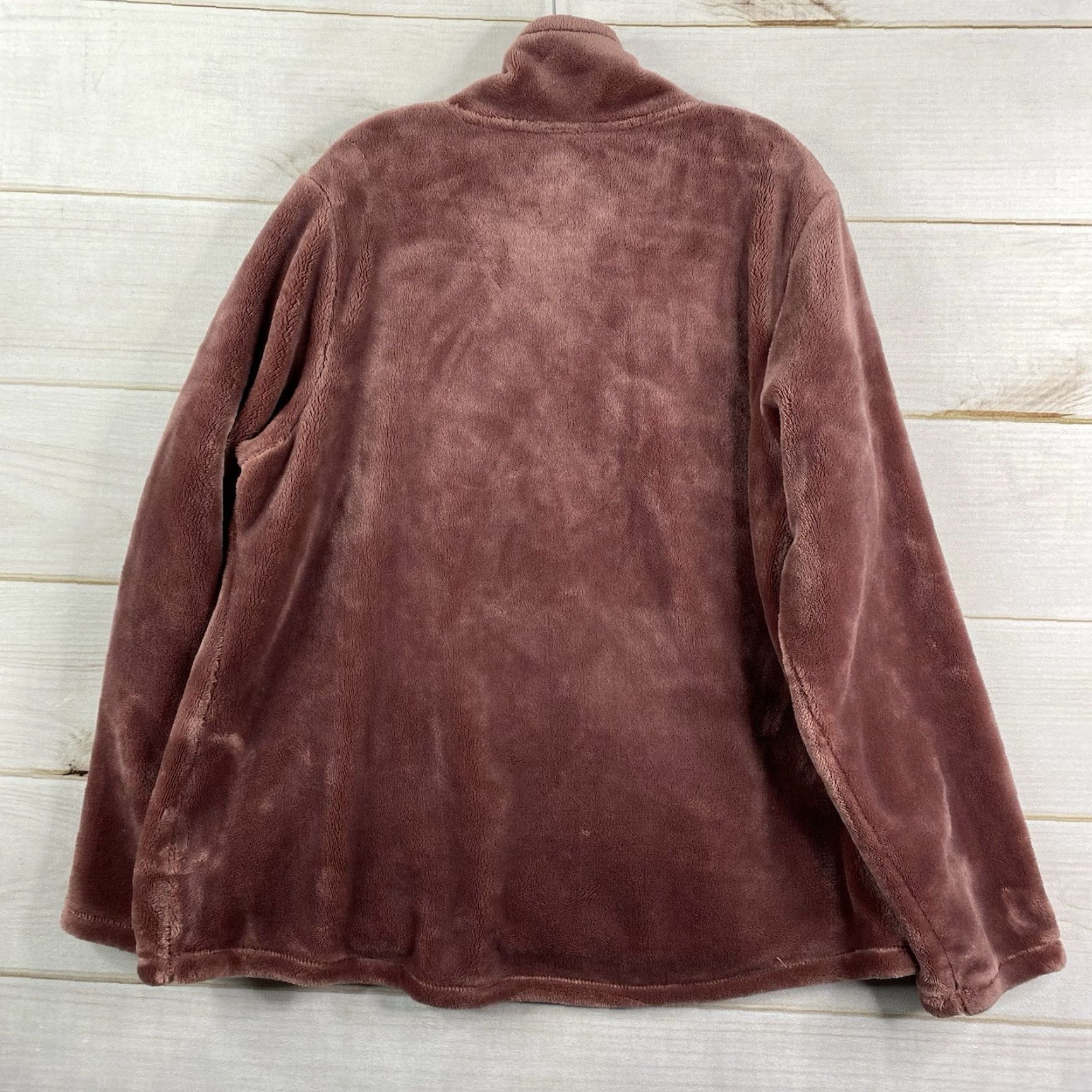 Vintage VINTAGE 32 Degrees Womens Jacket 2X Plush Fleece Full Zip Dusty Plum Purple 32 Degrees Size XXL / US 16-18 / IT 52-54 - 8 Thumbnail