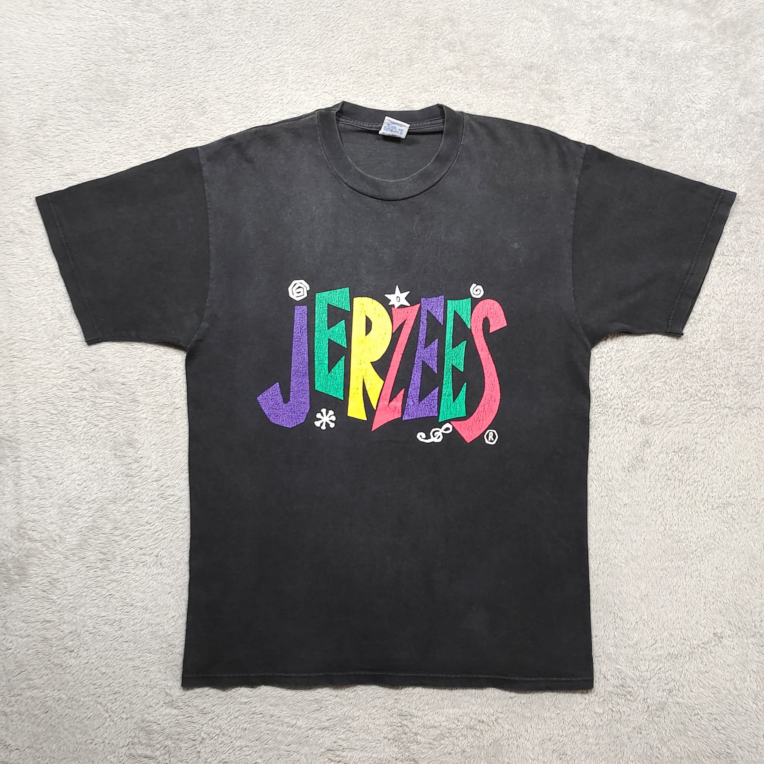 Jerzees Vintage 90s Distressed faded Jerzees Crazy Doodle Logo Size US M / EU 48-50 / 2 - 1 Thumbnail