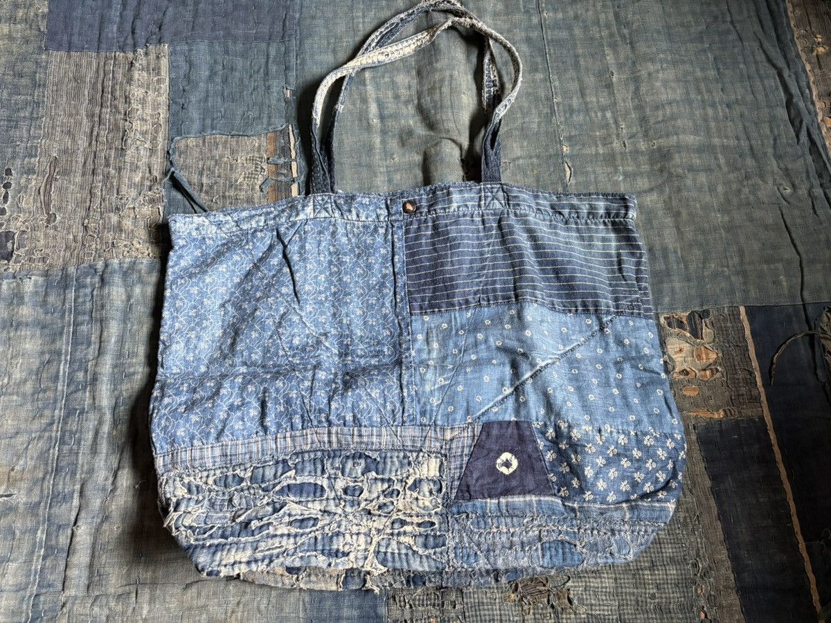 Kapital × Kapital Kountry Kapital Blue Hands Boro Leather Large
