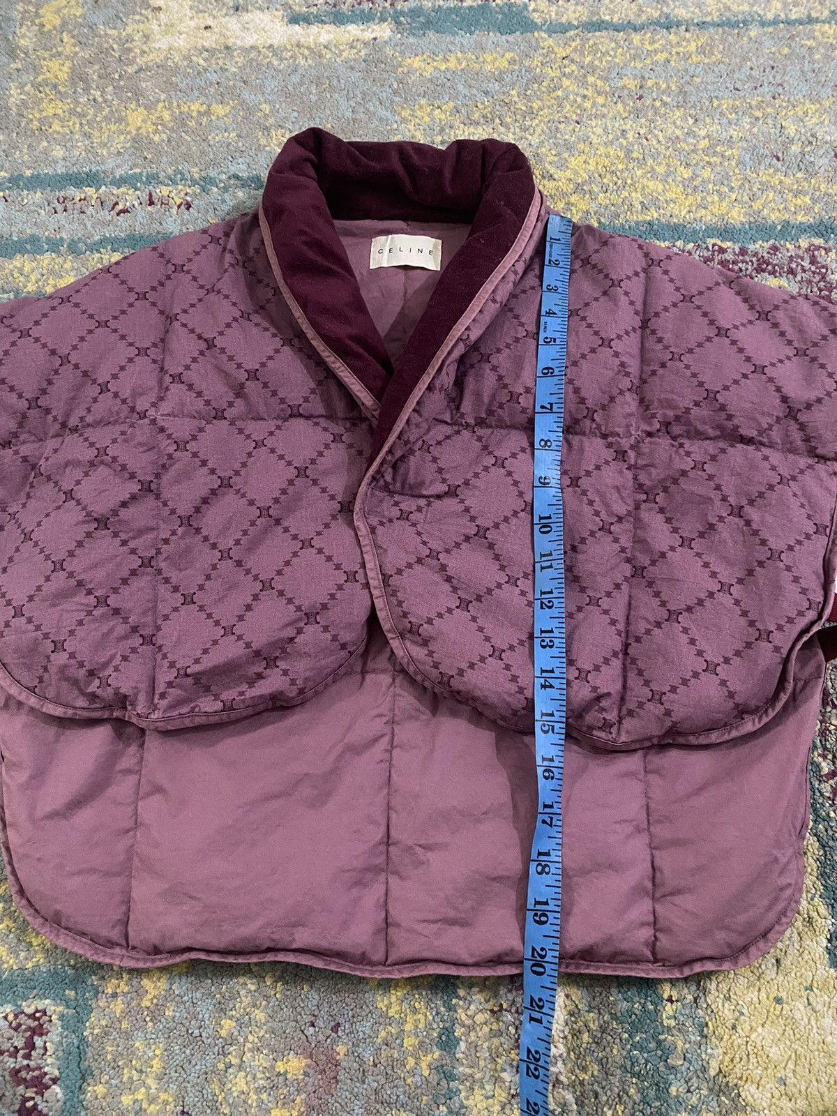 Celine Vintage Celine Monogram Down Poncho Size US M / EU 48-50 / 2 - 6 Thumbnail