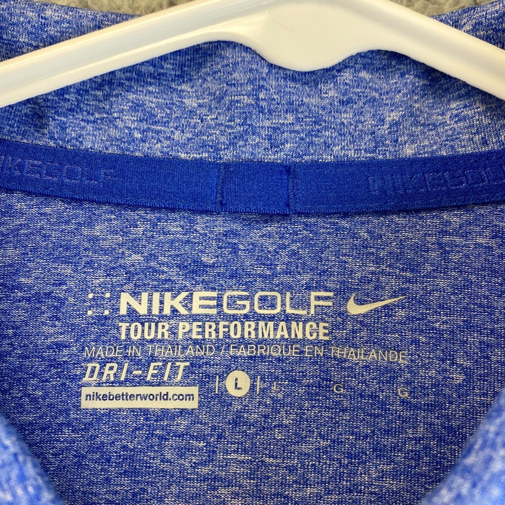 Nike Nike Golf polo shirt Men’s Large Short Sleeve Lightweight blue 91-4 Size US L / EU 52-54 / 3 - 5 Thumbnail
