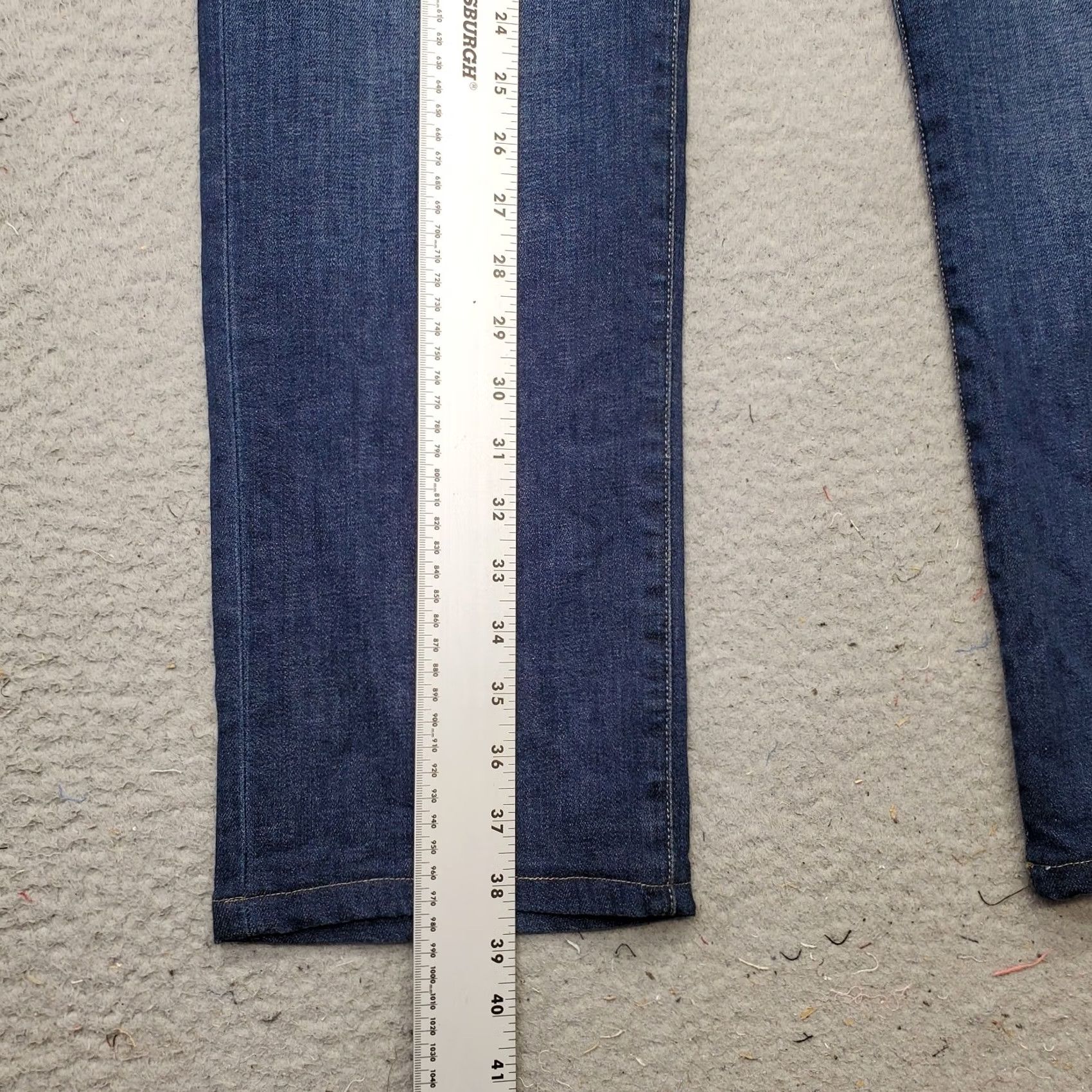 Vintage Joe's Jeans Womens 33 Blue Denim Faded Single-Stitch 5-Pocket Straight Leg Jeans Size 24" / US 00 / IT 34 - 3 Thumbnail