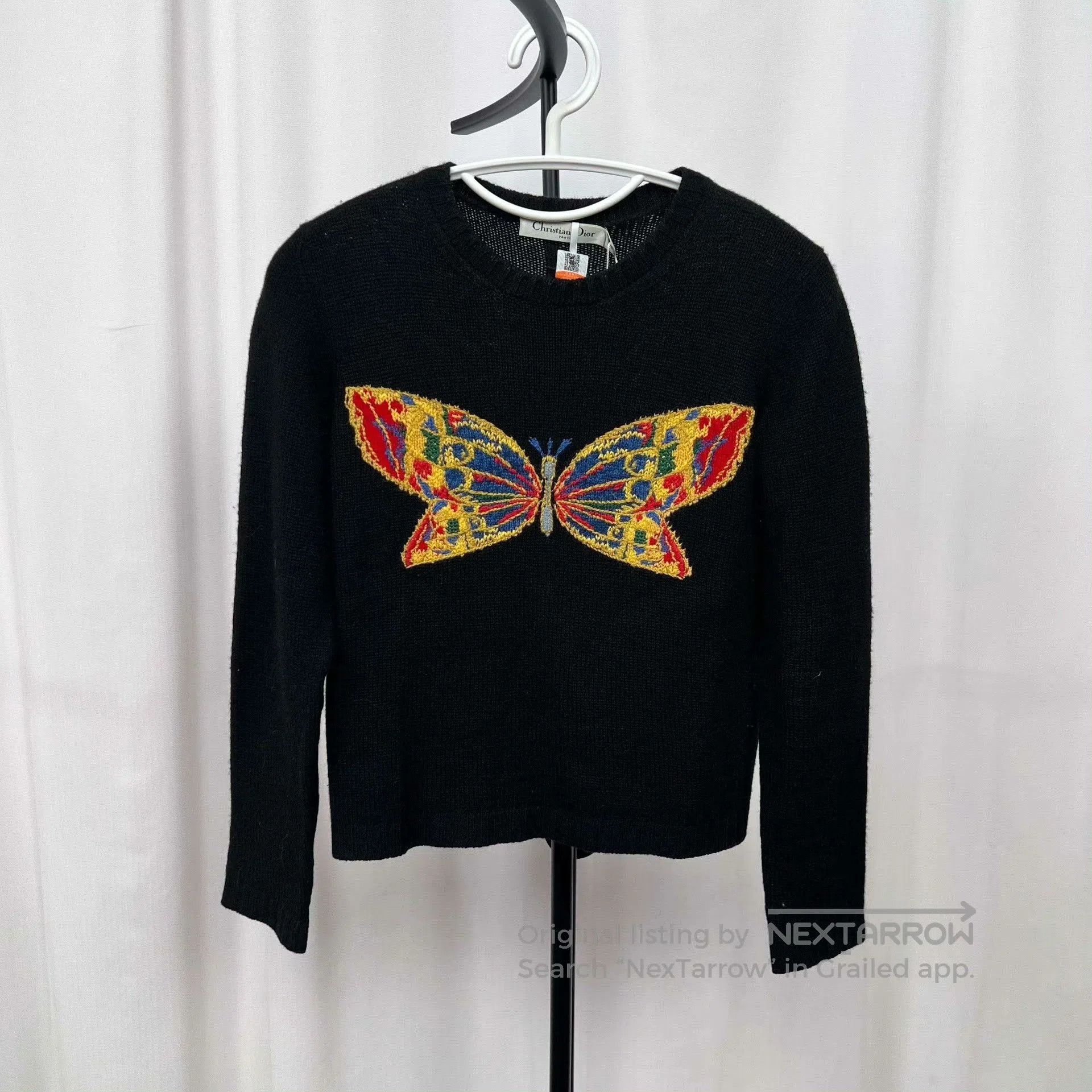 Dior black dior cashmere butterfly sweatshirt size 2. Size US M / EU 48-50 / 2 - 1 Thumbnail