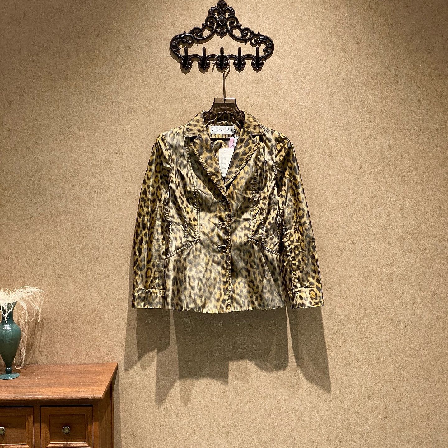 Dior Dior Leopard Print Silk Blazer Size 36 Size XS / US 0-2 / IT 36-38 - 1 Thumbnail