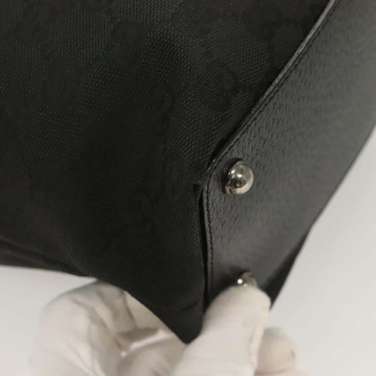 Gucci GUCCI GG Canvas Tote Bag Black Size ONE SIZE - 12 Thumbnail