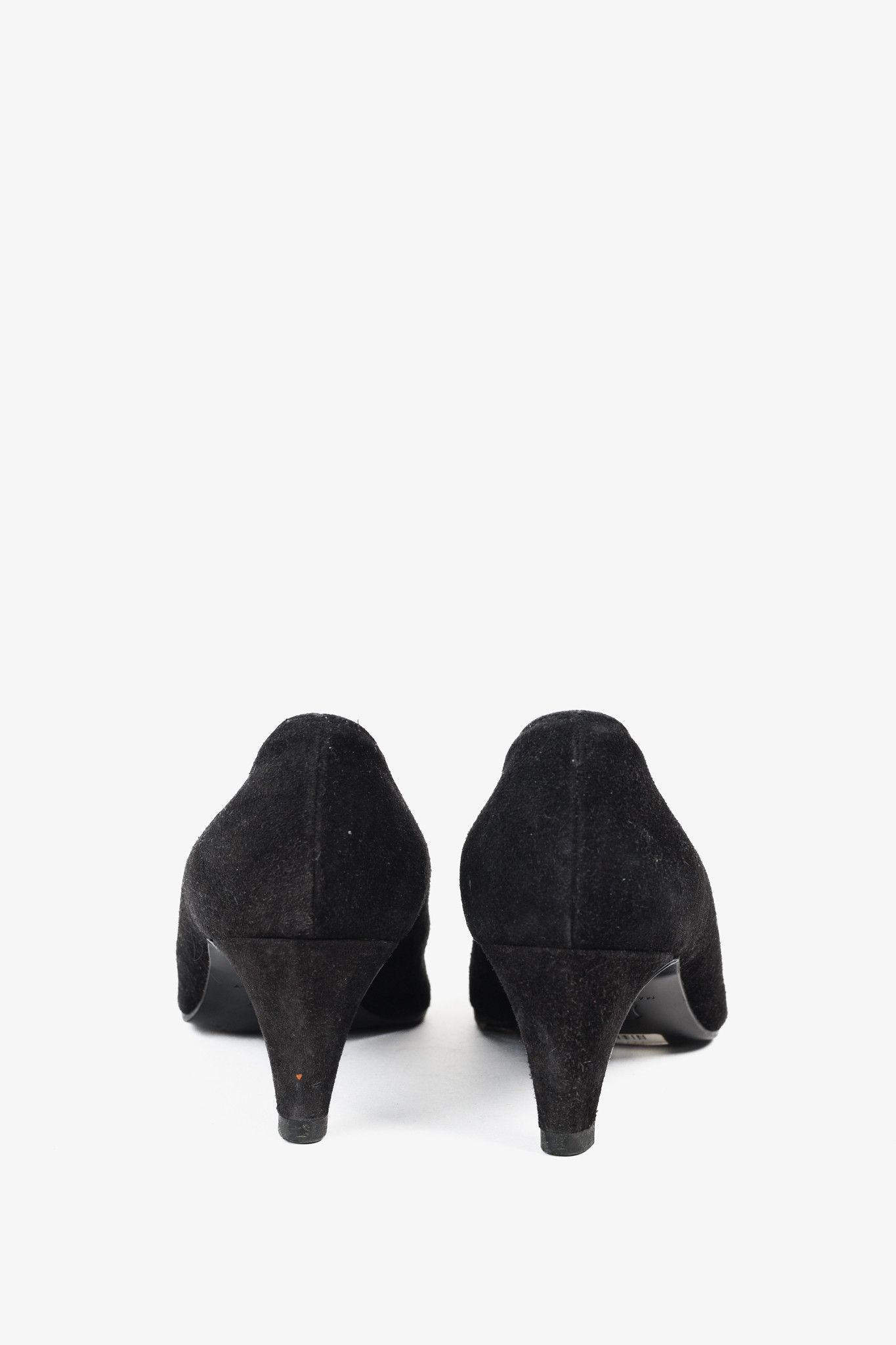 Moschino Moschino Vintage Black Suede Lucky Dice Pumps Size US 6.5 / IT 36.5 - 3 Thumbnail