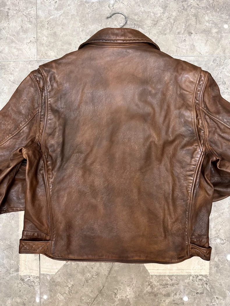 RRL Ralph Lauren RRL Ralph Lauren Italian Lockleaf leather men's motorcycle Size US XL / EU 56 / 4 - 8 Thumbnail