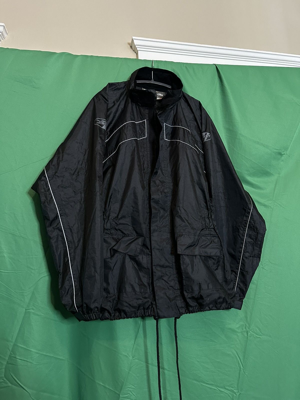 Joe Rocket RS-2 zip-up waterproof reflective motorcycle rain jacket Size US M / EU 48-50 / 2 - 17 Thumbnail
