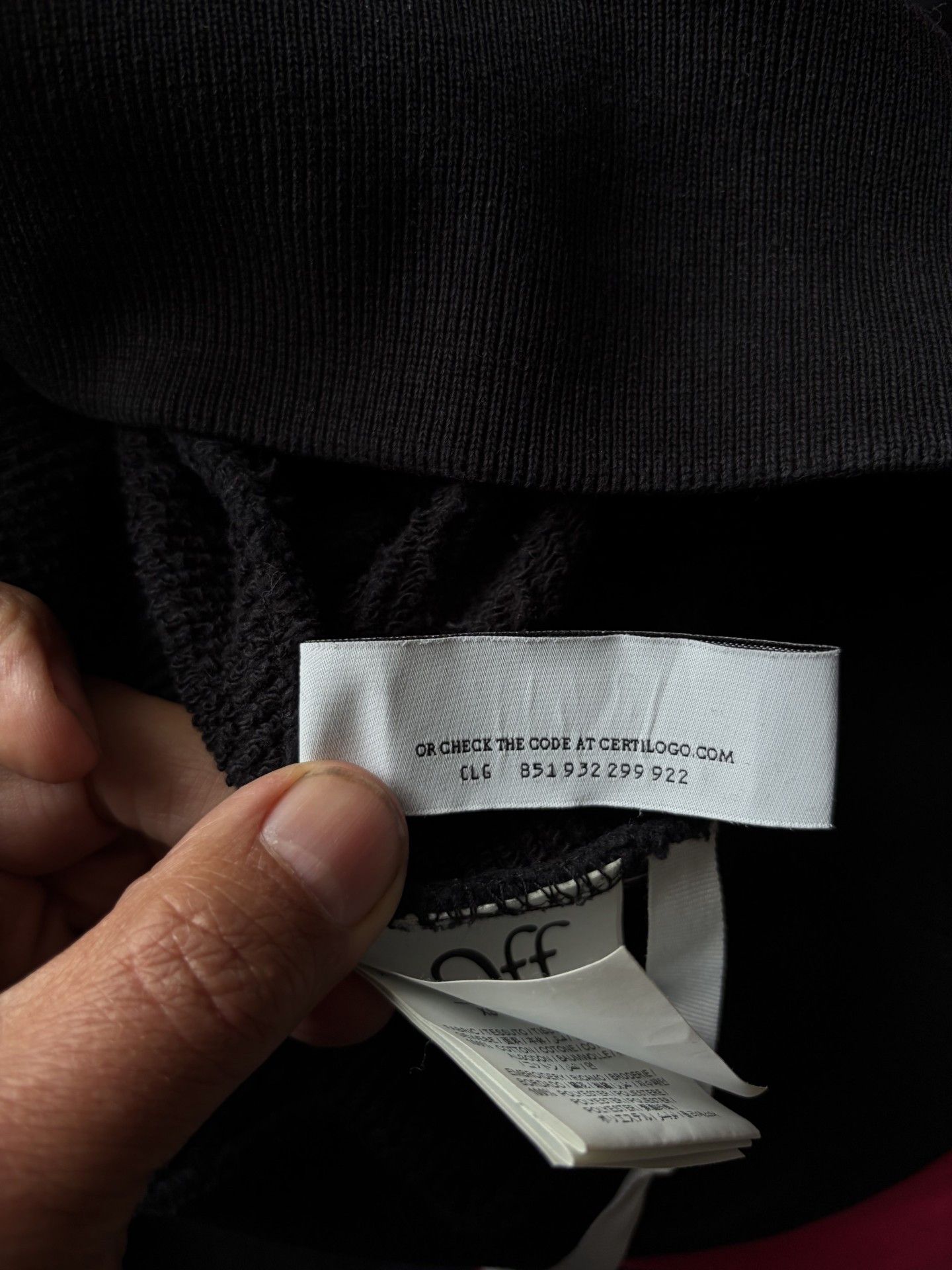 Off-White Black vcotton Off-White hoody Size US XS / EU 42 / 0 - 9 Thumbnail